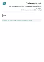 Vorschau - Arbeitsblätter - SQL: Daten auslesen mit SELECT (Informations- und Arbeitsblatt) - Seite 1