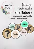 Vorschau - Spiele - El alfabeto - Memoria-Pärchensuche - Nivel avanzado - Deckblatt
