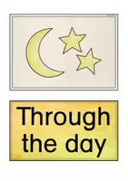Vorschau - Bildkarten - Bild- und Wortkarten "Time and Day" - Seite 3