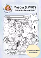 Vorschau - selbst erstellte Cliparts/Grafiken - Farblose Cliparts "Internet & Technik Part 2" - Deckblatt
