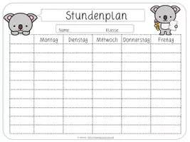 Vorschau - Lehrpläne/Lehrermaterial - Stundenplan | Koala | digital - Seite 3