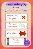 Vorschau - Bildkarten - Lesespaziergang: Regeln - Deckblatt
