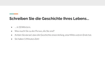 Vorschau - Stundenentwürfe - Stunde: Lebensgeschichte in zwölf Wörtern – Einstieg ins Erzählen/in die Erzähltextanalyse - Seite 2