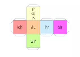 Vorschau - Spiele - Spielerisches Konjugationstraining mit dem Verben-Würfel - Seite 1