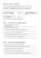 Vorschau - Arbeitsblätter - B2 Grammatik: haben zu / sein zu + Infinitiv - Deckblatt