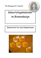 Vorschau - Anderer Materialtyp - Geburtstagskalender im Bienendesign - Deckblatt