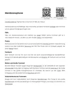 Vorschau - Arbeitsblätter - Arbeitsblatt "Membranophone" mit Erklärvideo, Lösungen und Onlineübungen - Deckblatt