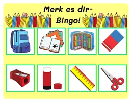 Vorschau - Spiele - Memory-Bingo zum Thema: Schulsachen - Seite 2