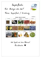 Vorschau - Spiele - "Kannst du sie zuordnen?" - Superfoods und heimische Alternativen - Deckblatt