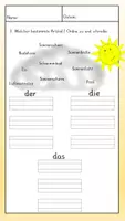 Vorschau - Arbeitsblätter - Arbeitsblatt zu Nomen und ihre Artikel - Seite 2