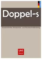 Vorschau - Arbeitsblätter - Konzentriertes Wortschatz- und Rechtschreibtraining - Wörter mit Doppel-s - Deckblatt