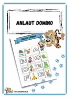 Vorschau - Stationenlernen - Anlaut-Domino - Deckblatt