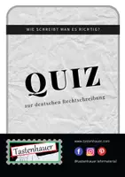 Vorschau - Spiele - Quiz zur deutschen Rechtschreibung - Deckblatt