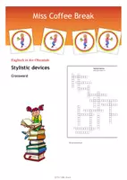 Vorschau - Anderer Materialtyp - Stylistic / Rhetorical Devices (Crossword) - Deckblatt