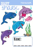 Vista previa - Unidades / Secuencias / Situaciones de Aprendizaje - Baby Shark Song Pre-K Activities - página 1