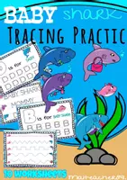 Vista previa - Hojas de trabajo - Baby Shark Pre-K Activity Pack - Portada
