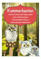 Vorschau - Mal- und Bastelvorlagen - Kummerkasten Eulenklasse Sorgenbox - Seite 3