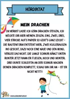 Vorschau - Fördermaterial/Inklusion - Hördiktat / Malgeschichte "Mein Drachen" - Seite 2