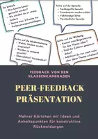 Vorschau - Aufgabenkarten - Peer Feedback / Rückmeldungen / Präsentation - Deckblatt