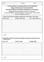 Vorschau - Klassenarbeiten - Klassenarbeit/Leistungsnachweis Grundrechenarten (Mathematik) - Klassen 4 bis 6 - Seite 2