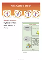 Vorschau - Spiele - Stylistic / Rhetorical devices: I have… Who has…? (Part B) - Deckblatt