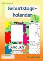 Vorschau - Mal- und Bastelvorlagen - Schulalltag - Geburtstagskalender mit Klecksen - Deckblatt
