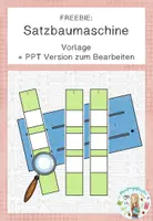 Vorschau - Fördermaterial/Inklusion - Satzbaumaschine - Vorlage FREEBIE - Deckblatt