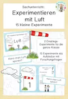 Vorschau - Experimente - Experimentieren mit Luft - 15 Experimente - Deckblatt