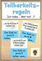 Vorschau - Spiele - Teilbarkeitsregeln - Ich habe... Wer hat...? - Deckblatt