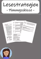 Vorschau - Stundenentwürfe - Lesestrategien Planungsskizze - Deckblatt