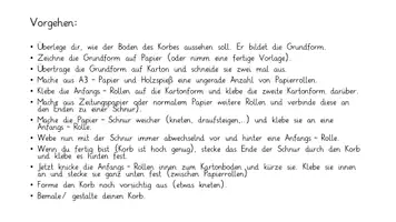 Vorschau - Stundenentwürfe - Werken: Einen Korb aus Papier und Karton gestalten - Seite 2