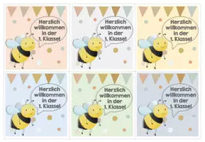 Vorschau - Bildkarten - Bienenklasse Willkommenskärtchen - Seite 2