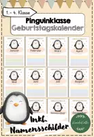 Vorschau - Bildkarten - Pinguinklasse Geburtstagskalender - Deckblatt