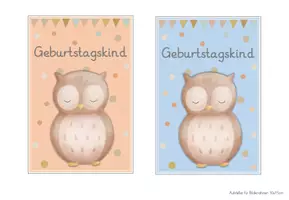 Vorschau - Bildkarten - Eulenklasse Geburtstagsschilder - Seite 2