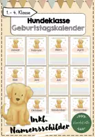 Vorschau - Bildkarten - Hundeklasse Geburtstagskalender - Deckblatt