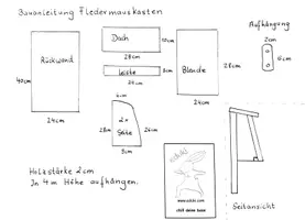 Vorschau - Arbeitsblätter - Bauanleitung Fledermauskasten (Klimamaterial - Naturschutz) - Deckblatt
