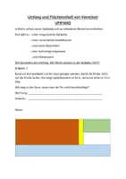 Vorschau - Arbeitsblätter - Flächeninhalt und Umfang von Vierecken - Deckblatt