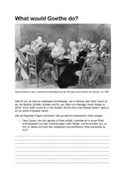 Vorschau - Arbeitsblätter - What would Goethe do? - Zusammenfassung der Weimarer Klassik (mit Erwartungshorizont) - Deckblatt
