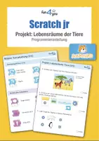 Vorschau - Arbeitsblätter - Scratch jr - Projekt: Quiz - Lebensräume von Tieren - Deckblatt