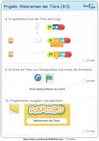 Vorschau - Arbeitsblätter - Scratch jr - Projekt: Wettrennen der Tiere - Seite 3