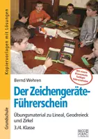Vorschau - Arbeitsblätter - Der Zeichengeräte-Führerschein - Übungsmaterial zu Lineal, Geodreieck und Zirkel 3./4. Klasse - Deckblatt