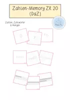 Vorschau - Spiele - Zahlen-Memory ZR 20 (DaZ) - Deckblatt