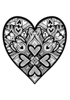 Vorschau - Mal- und Bastelvorlagen - 10 Herz-Mandalas 💕 zum Ausmalen für Valentinstag & Muttertag - Seite 3
