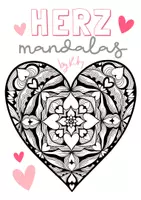 Vorschau - Mal- und Bastelvorlagen - 10 Herz-Mandalas 💕 zum Ausmalen für Valentinstag & Muttertag - Deckblatt