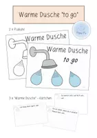 Vorschau - Anderer Materialtyp - Warme Dusche "to go" (Plakate und Kärtchen) - Deckblatt