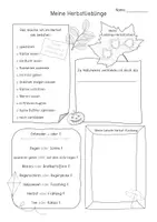 Vorschau - Arbeitsblätter - Meine Herbstlieblinge / Individuelles Arbeitsblatt Herbst - Deckblatt