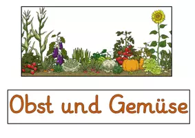 Vorschau - Unterrichtsreihen - Lapbook Obst und Gemüse - Seite 1
