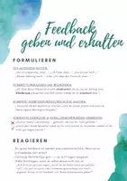 Vorschau - Arbeitsblätter - Feedback geben: Methoden und Formulierungshilfen - Seite 1