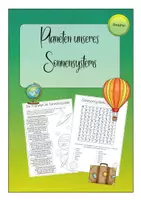 Vorschau - Arbeitsblätter - Die Planeten unseres Sonnensystems - Deckblatt