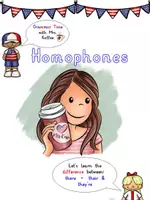 Vorschau - Arbeitsblätter - English Grammar Homophones - There - their - they´re - Deckblatt